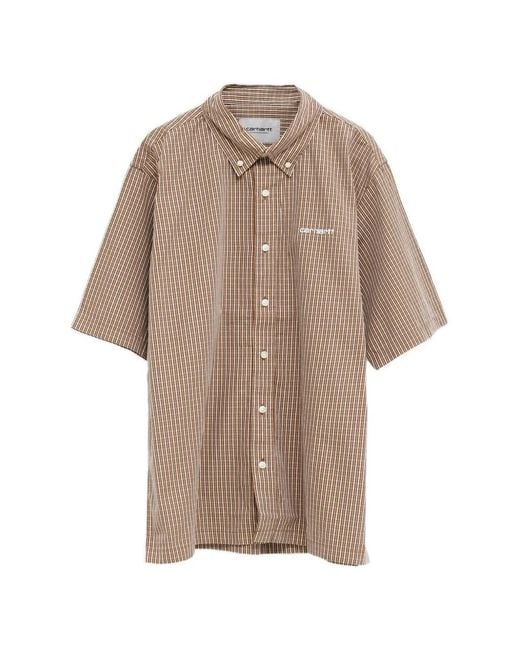 Carhartt Natural Groff Checked Shirt for men