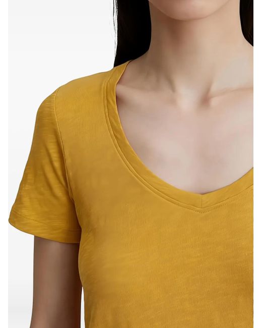 Marc O' Polo Yellow Cotton T-Shirt
