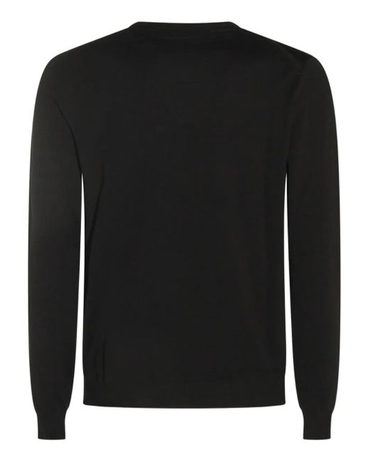 Zanone Black Crew-Neck Sweater for men