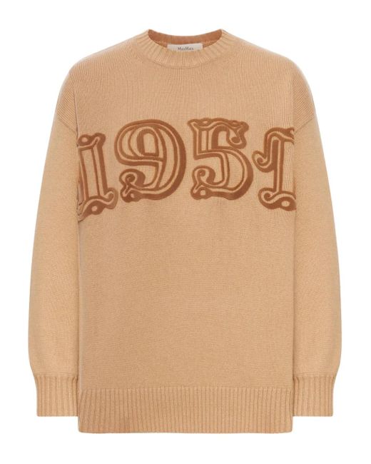 Jersey de lana Max Mara de color Natural