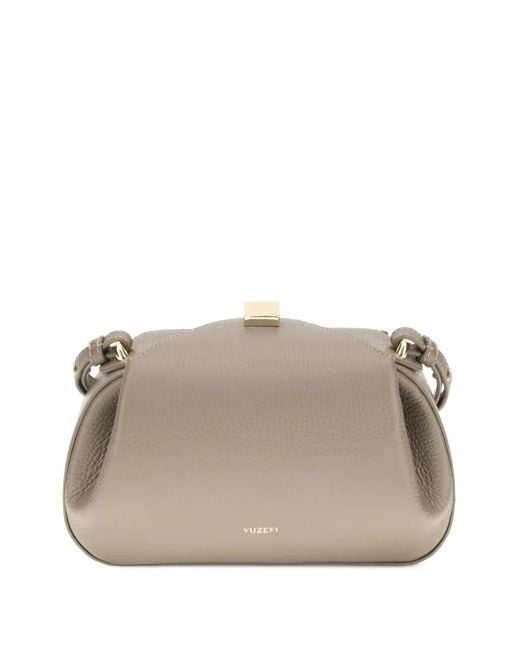 Bolso de hombro Oyster pequeño Yuzefi de color Gray
