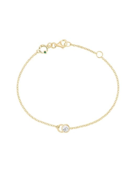 COURBET White 18Kt Recycled Laboratory-Grown Diamond Co Chain Bracelet
