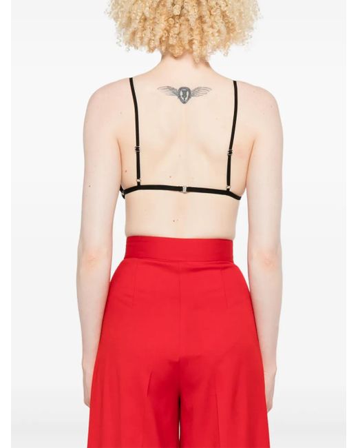 Nissa Black Cropped Top