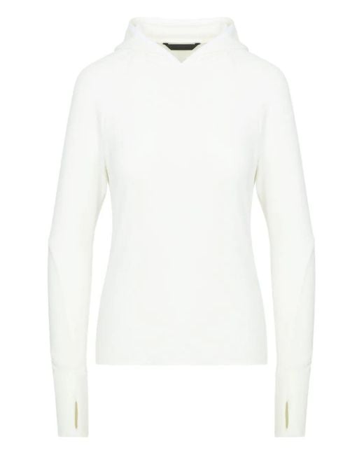Aztech Mountain White Fleece Hoodie
