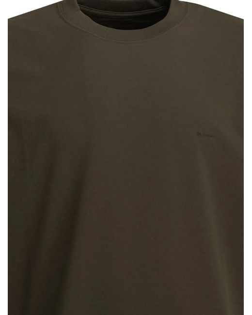 Goldwin Green Logo-Detail Short-Sleeve T-Shirt for men