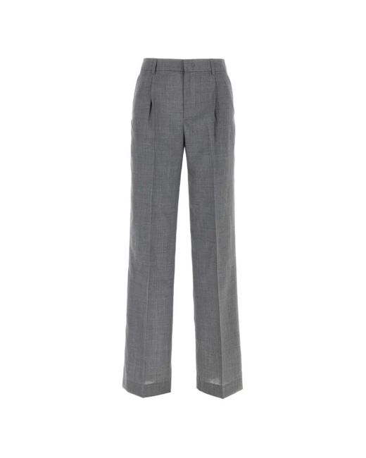 PT Torino Gray Lola Tailored Wool Trousers