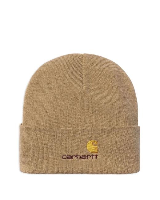 Berretto American Script Con Logo Ricamato di Carhartt in Natural da Uomo