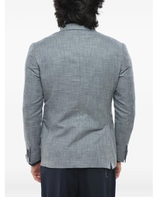 Corneliani Gray Gate Houndstooth Blazer for men