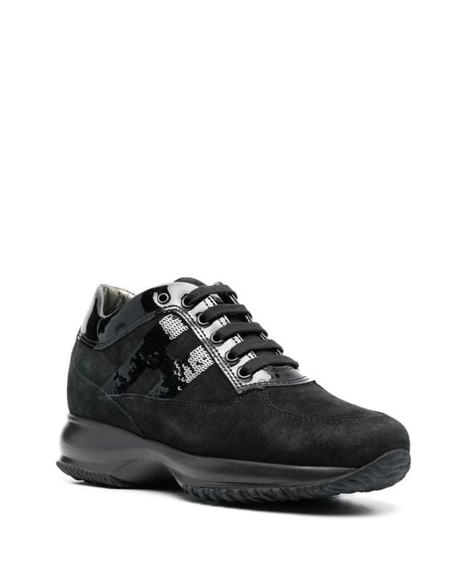 Hogan Black 'Interactive' Sneakers