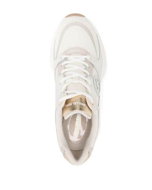 Michael Kors White Zuma Leather Sneakers