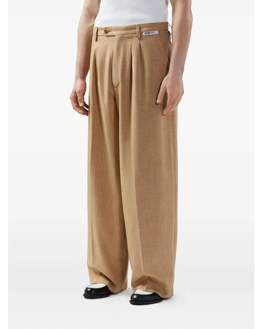 Gcds Natural Pleated Trousers