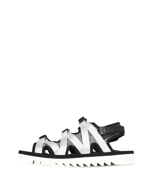 Suicoke Black Straps Zip Sandals