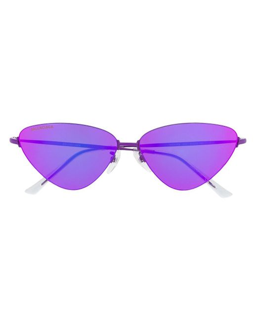 Balenciaga Purple Invisible Cat Sunglasses