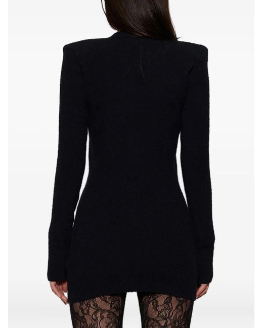 Wardrobe NYC Black Geknöpfter Cardigan mit gepolsterten Schultern