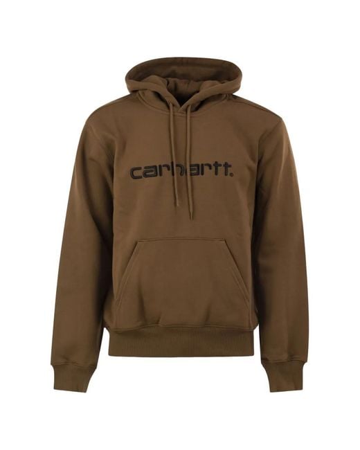 Carhartt Brown Hooded Carhartt Sweatshirt