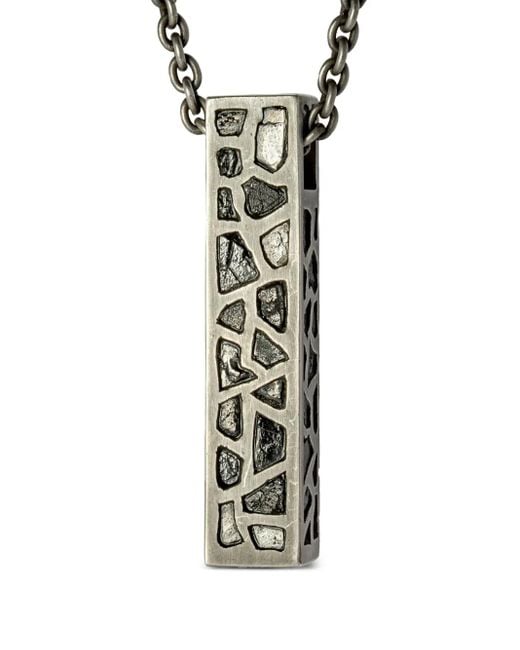 Parts Of 4 White Cuboid Diamond Pendant Necklace