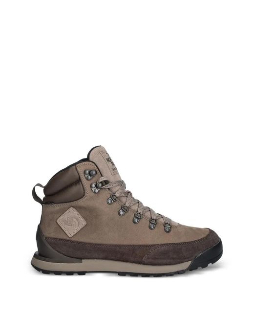 The North Face Brown Logo-Patch Boots for men
