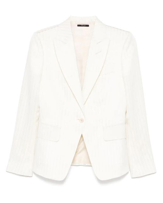 アウターその他 TOM FORD Woman Blazer White GI2971FAX1158 XECBL TOM FORD Woman Blazer White GI2971FAX1158 XECBL