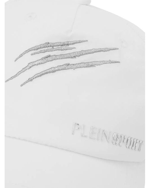 Philipp Plein White Logo-Lettering Baseball Cap for men