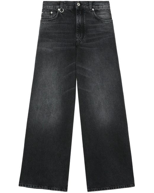 Jeans A Gamba Ampia di we11done in Blue