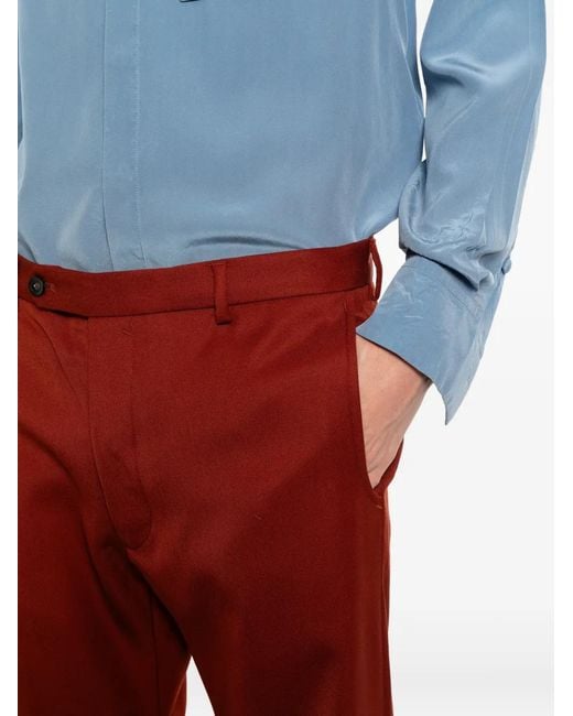 Valentino Garavani Pressed-Crease Tailored Trousers for men