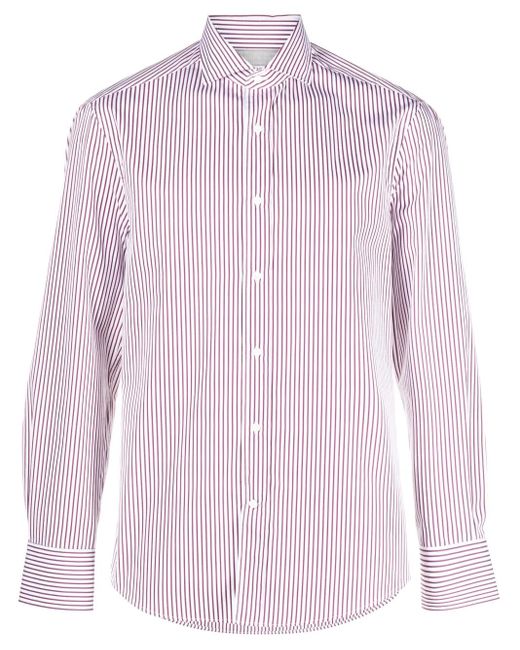 メンズ Brunello Cucinelli ストライプ シャツ Purple