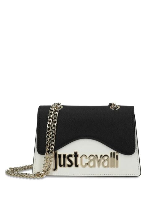 Just Cavalli Mini-Tas Met Logoprint in het Black