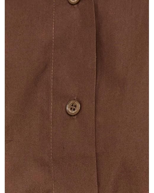 Miss Sixty Brown Long-Sleeve Mini Dress