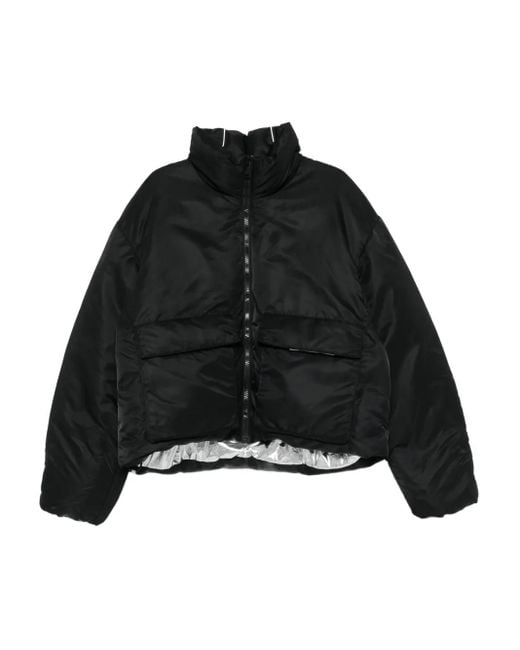 Zip-front flap-pocket jacket Purple Brand de hombre de color Black