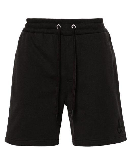 Moose Knuckles Clyde Katoenen Bermuda Shorts in het Black voor heren