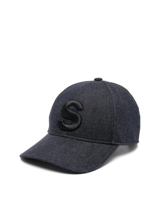 SACAI Sロゴ embroidered S baseball cap Sacai Embroidered Cap in Blue for Men | Lyst Australia