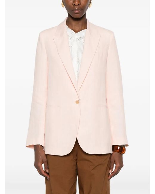 Forte_forte Pink Button-Up Blazer