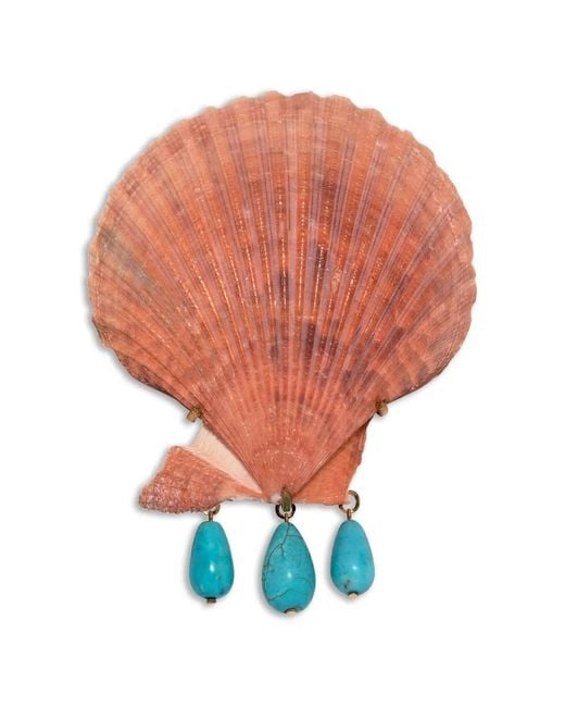 Jennifer Behr White Cyrus Shell Barrette