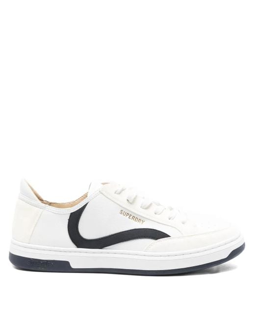 Superdry White Basket Lux Sneakers for men