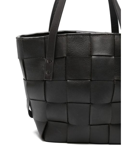 P.A.R.O.S.H. Black Sac Cabas En Cuir