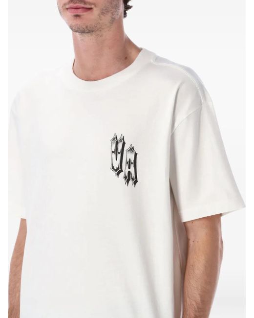 RVCA White Skull-Graphic T-Shirt for men