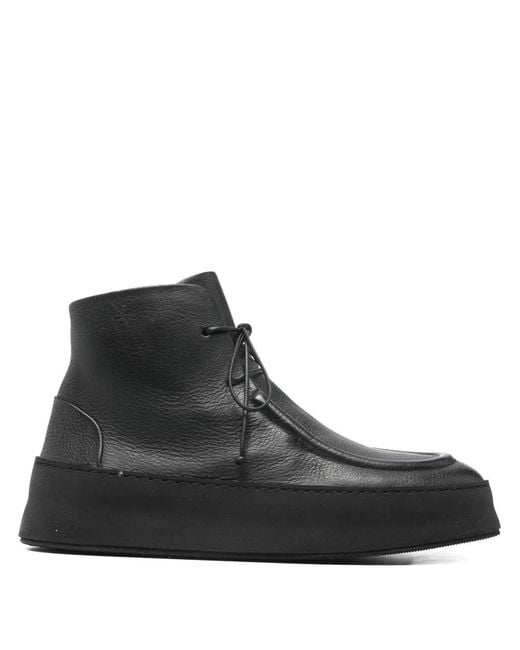 Marsèll Black Cassapana Lace-Up Ankle Boots for men