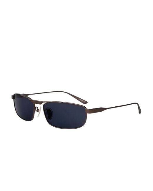 Balenciaga Blue Rectangle-Frame Sunglasses