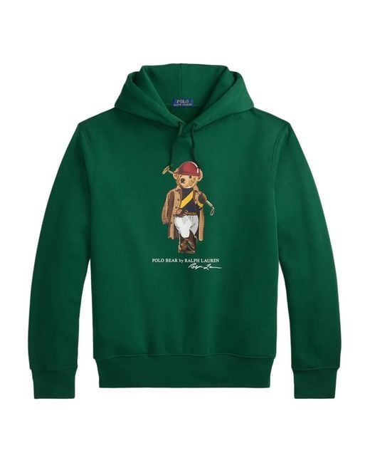 Polo Ralph Lauren Green Polo Bear Hoodie for men