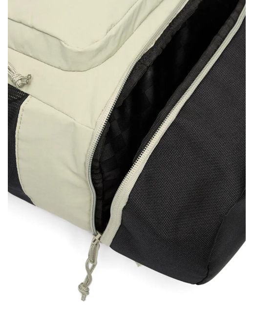 Vans Gray Wilder Logo-Patch Panelled Backpack