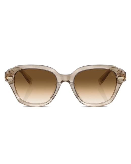 Brunello Cucinelli Brown Bc4004S Round-Frame Sunglasses