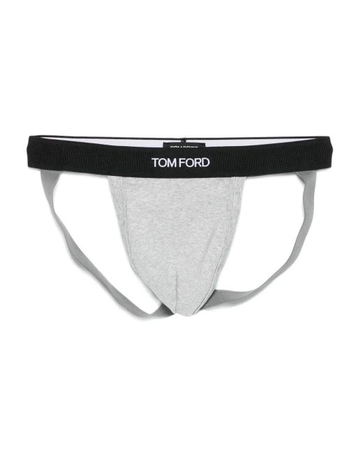 Tom Ford Black Logo Jockstrap for men