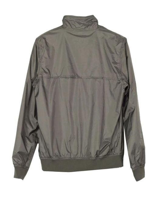 K-Way Gray Zip-Up Bomber Jacket for men