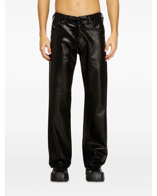 DIESEL Black Relaxed 2080 D-Reel Drawstring Jeans for men