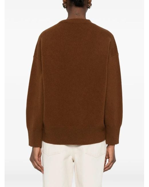 Rohe Brown V-Neck Knitted Sweater
