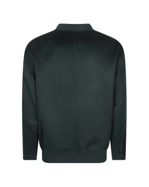 Amaranto Green Zip-Up Bomber Jacket for men