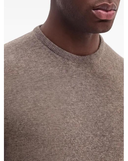 Barbour Gray Pull À Col Rond for men