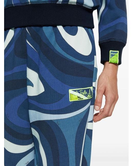 Emilio Pucci フリース トラックパンツ Blue