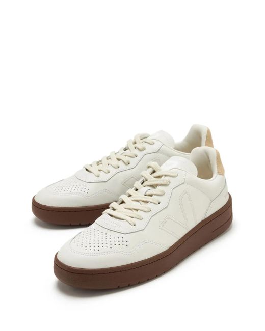 Veja White V-90 Sneakers