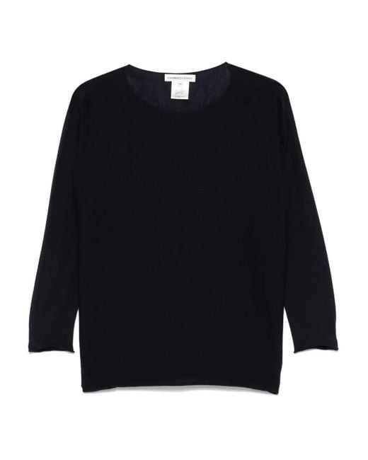 Lamberto Losani Black Fein Gestricktes Oberteil